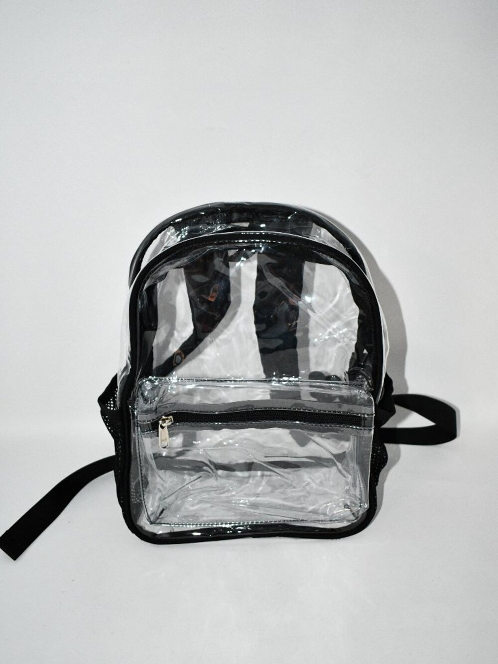 PACKISM Clear Backpack, Stadium/ Concert Event Bag, Small 11.6", Active Black, N